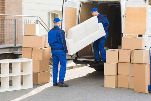 Selection of removal boxes and protective materials for a local move