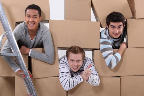 Movers handling fragile items