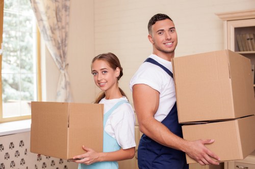 Comprehensive office moving services including packing and setup
